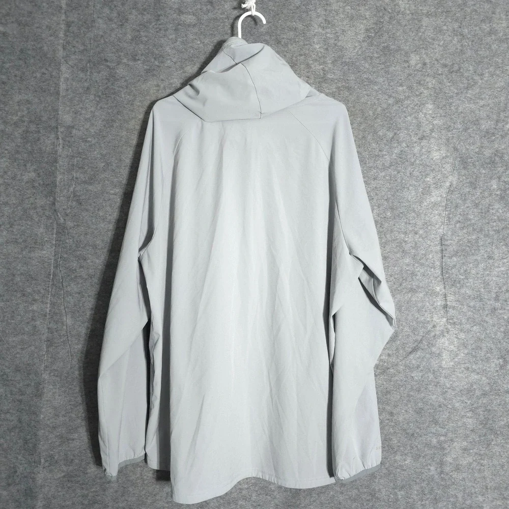 Under Armour Storm Windbreaker Mens XXL Gray Full Zip Hoodie Water Repellent UA‎